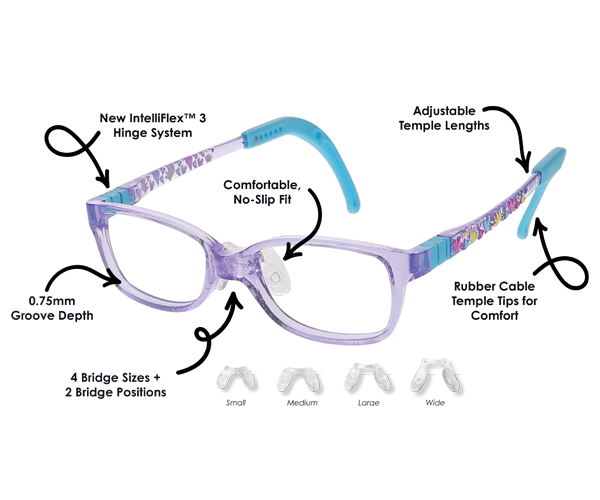 Variable fit glasses